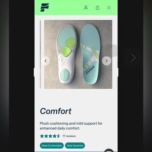 Sale! NIB FITPACE Comfort Insole size L